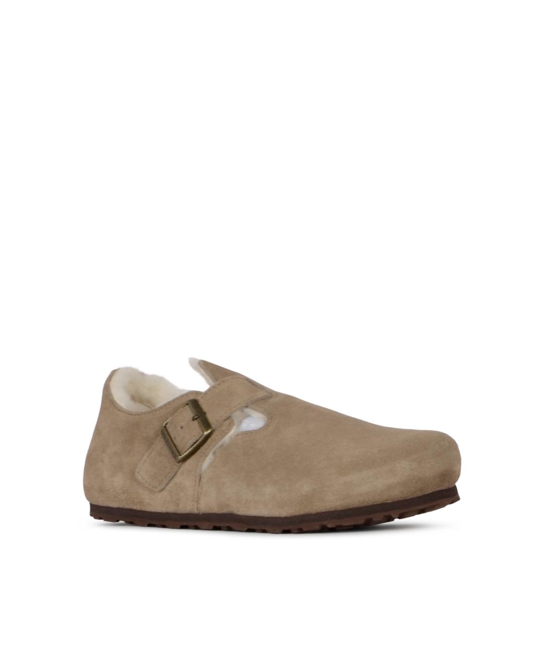 BIRKENSTOCK Бежевые замшевые ботинки, фото 2