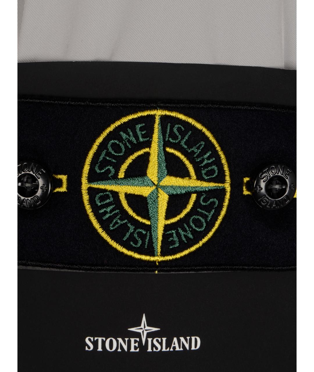 STONE ISLAND Серая полиэстеровая куртка, фото 3