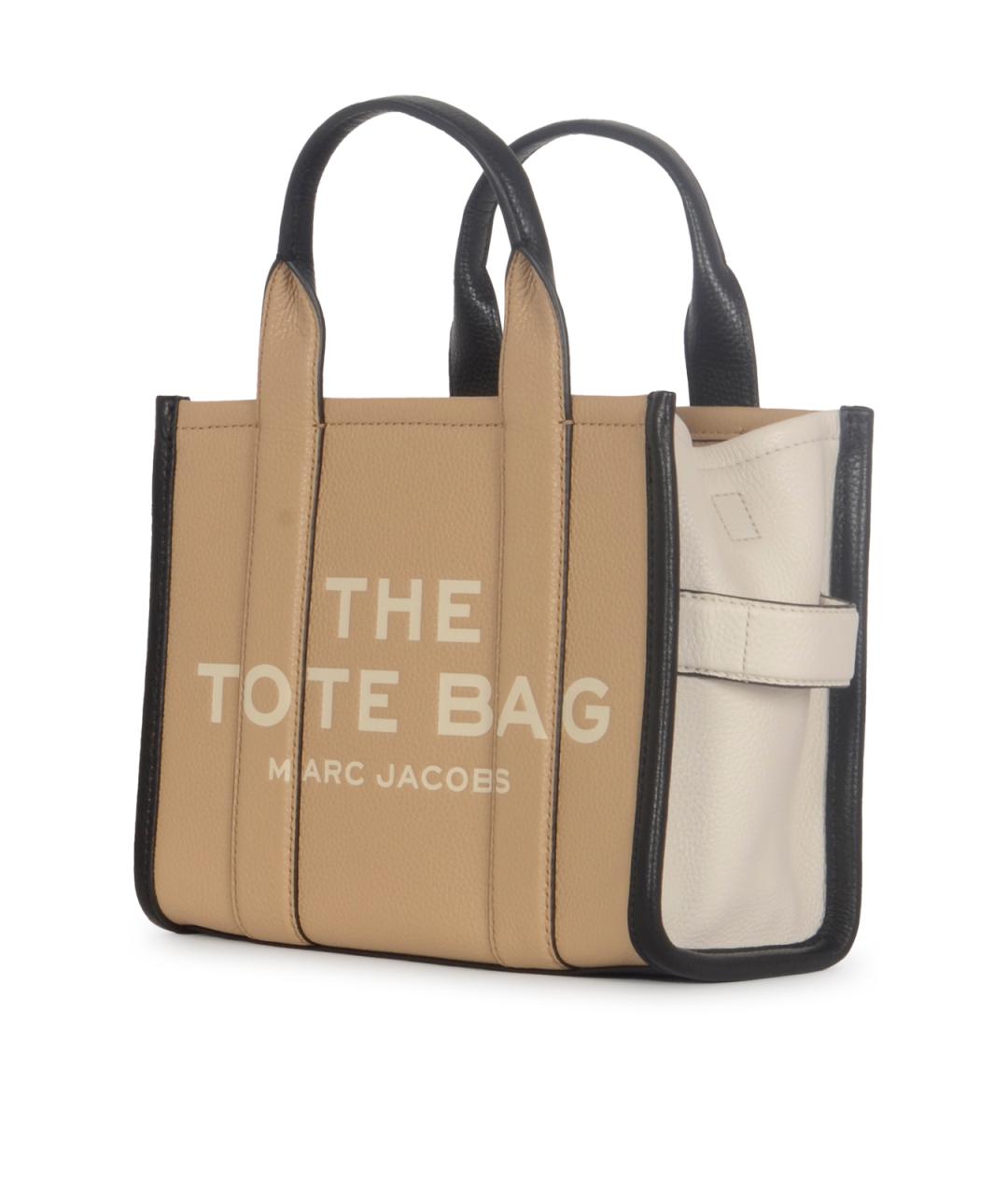 MARC JACOBS Бежевая кожаная сумка тоут, фото 2