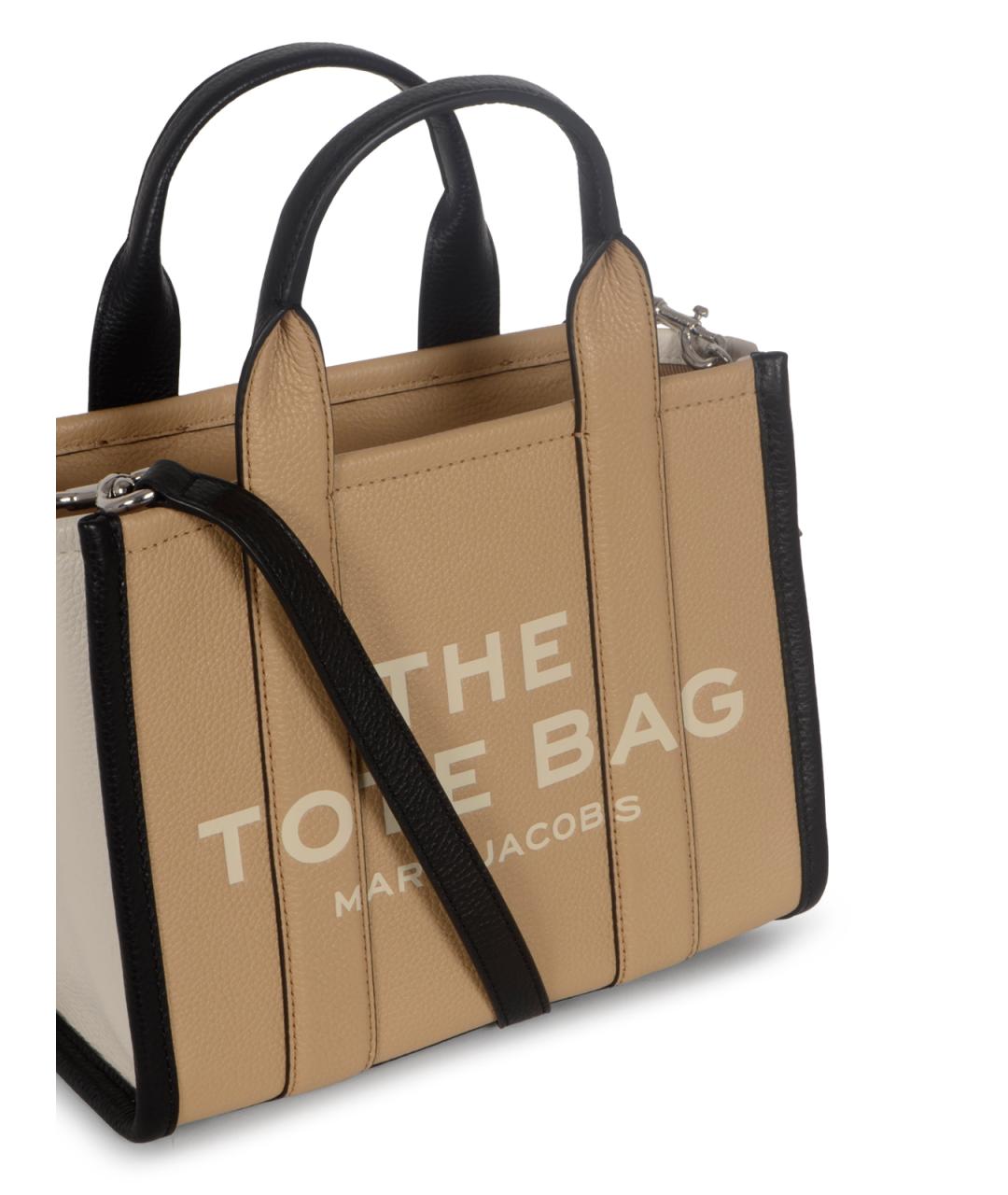 MARC JACOBS Бежевая кожаная сумка тоут, фото 4