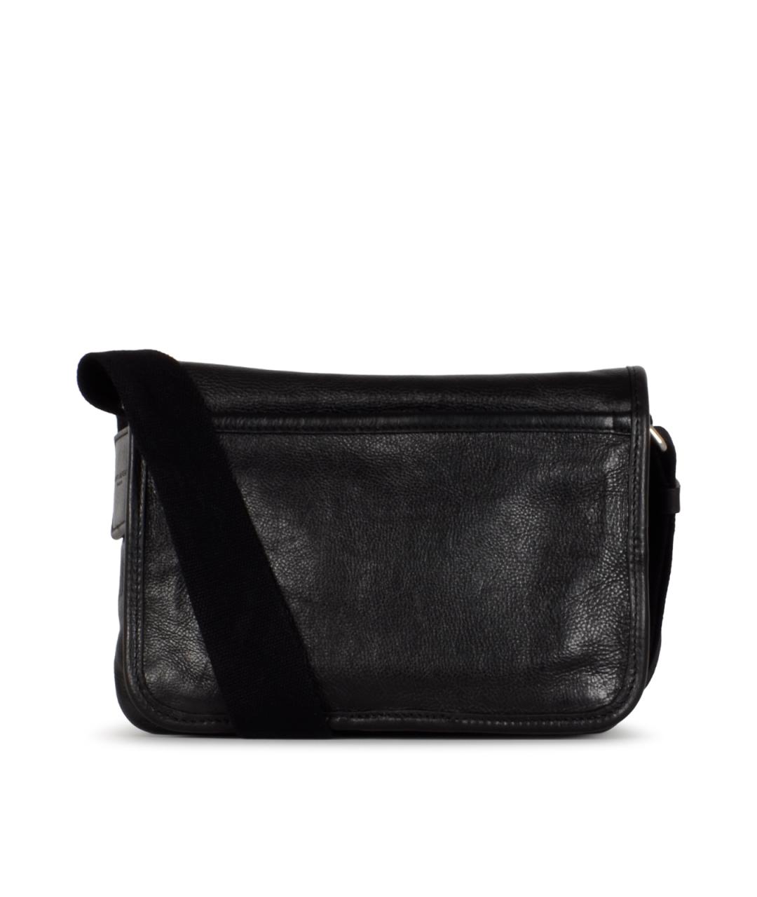 SAINT LAURENT Черная кожаная сумка на плечо, фото 3