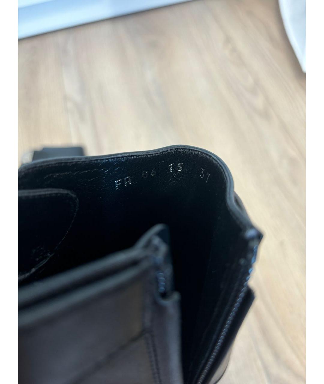 CHRISTIAN DIOR Черные кожаные ботильоны, фото 7