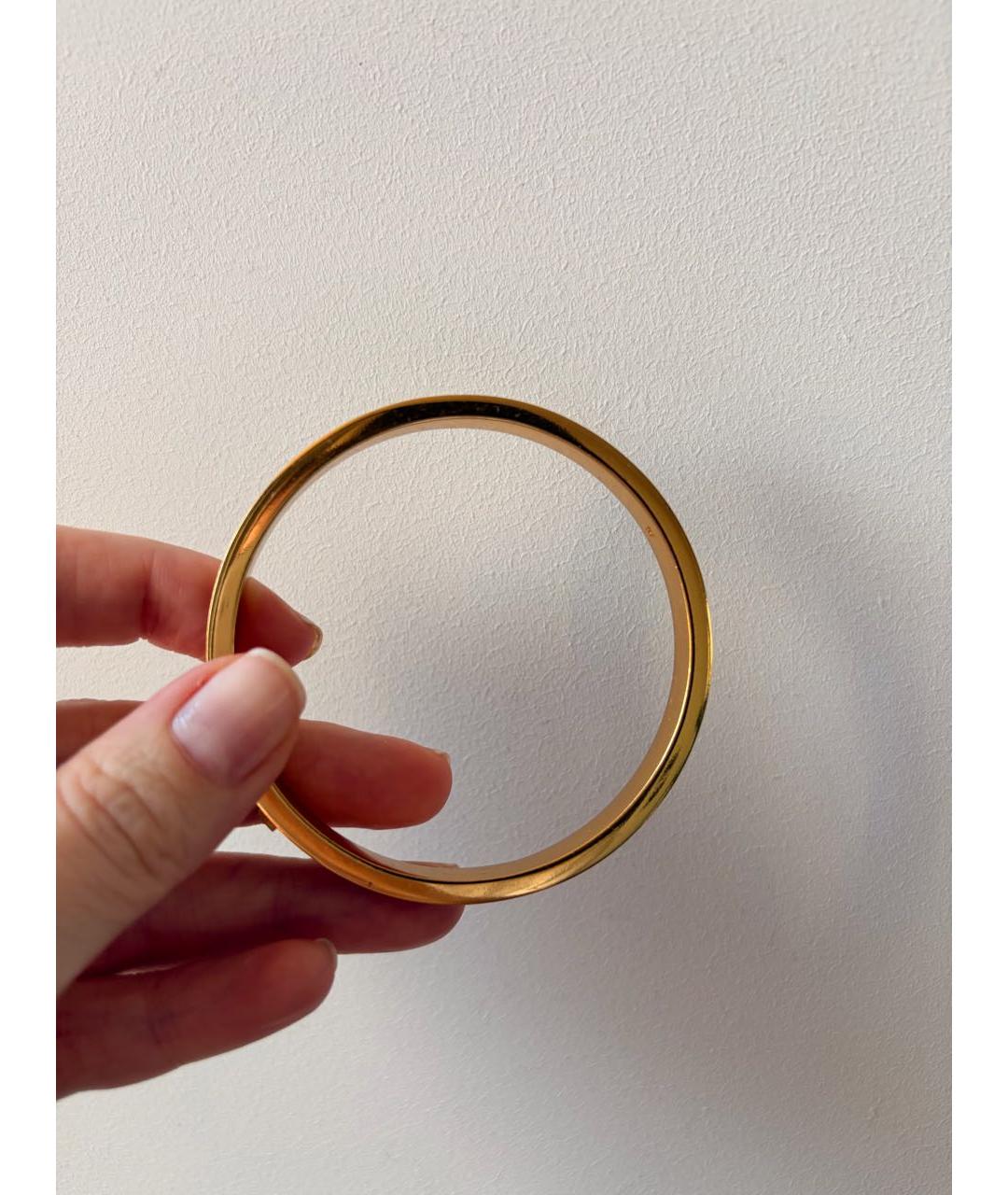 SAINT LAURENT Золотой латунный браслет, фото 3