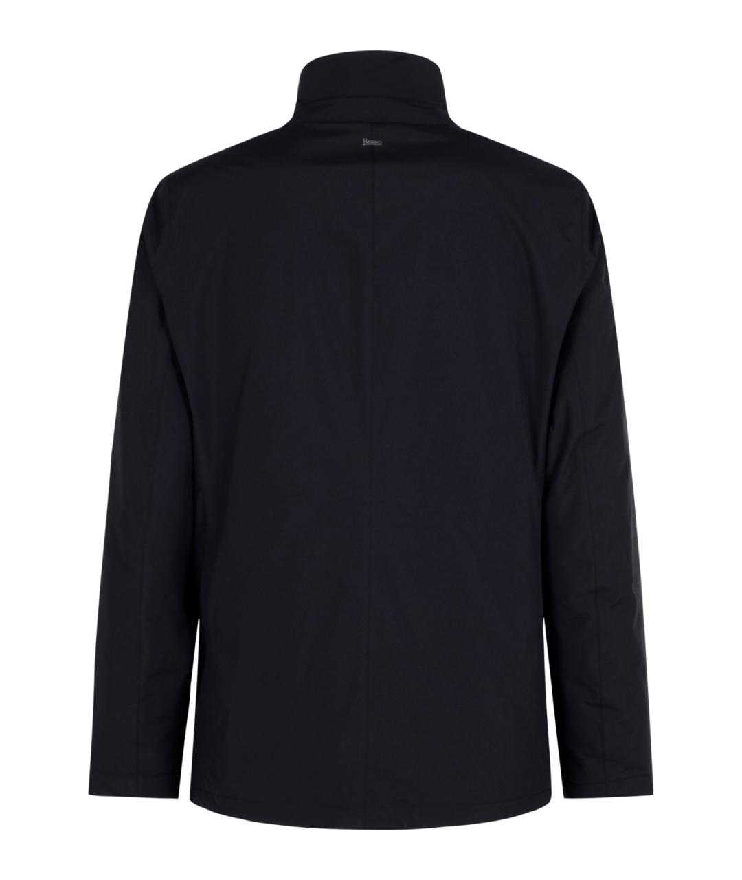 HERNO Синяя полиэстеровая куртка, фото 2