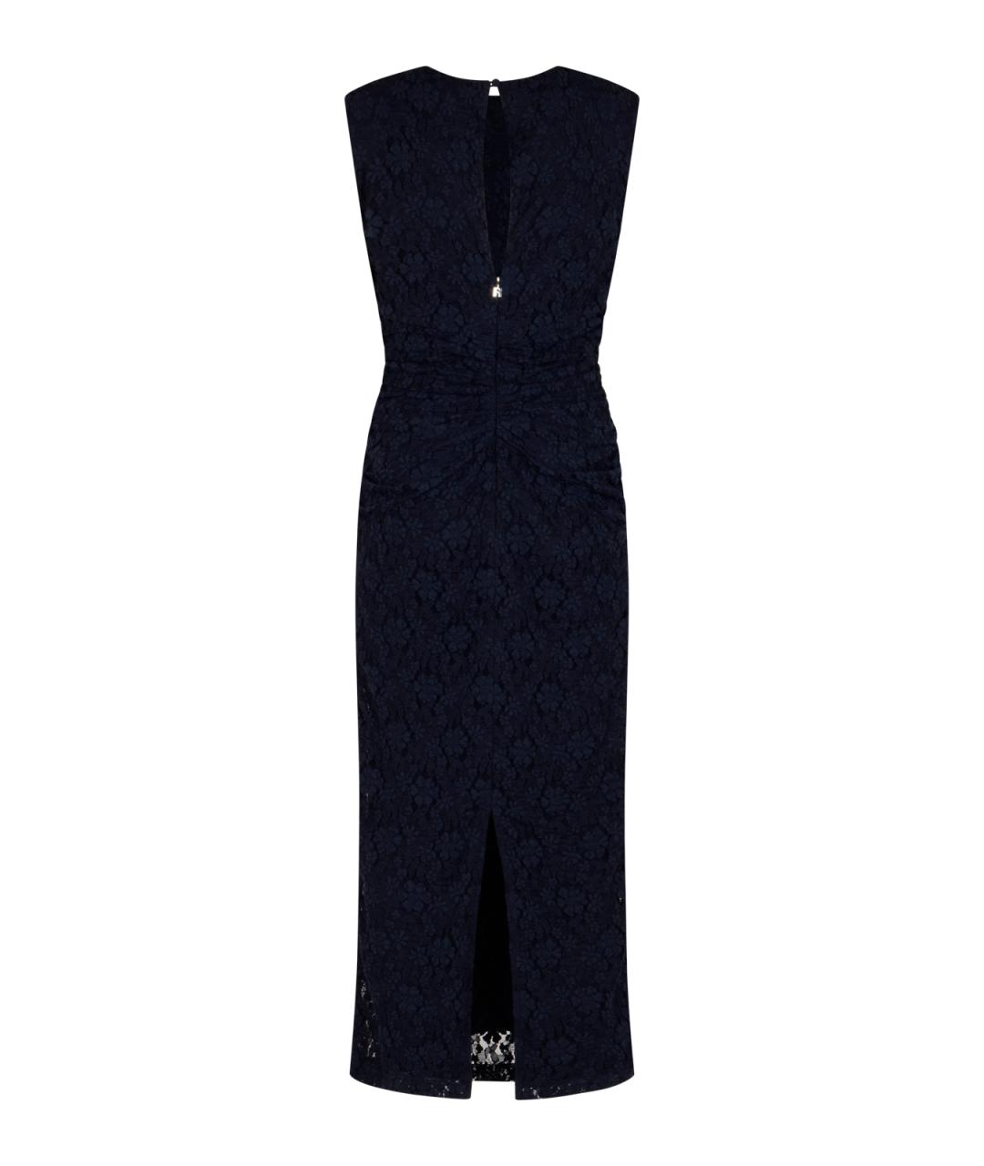 ROTATE Синее полиамидовое повседневное платье, фото 2