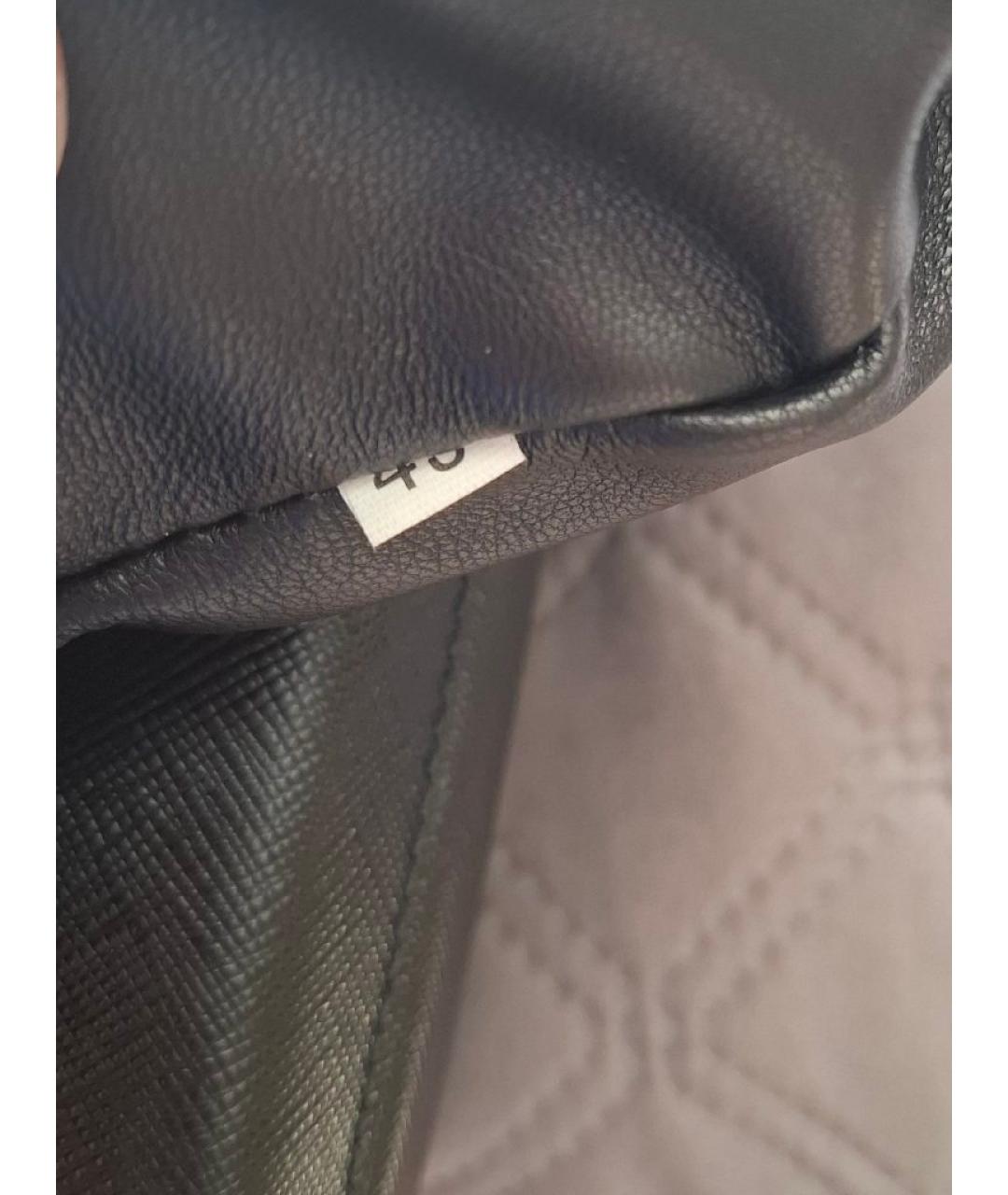PRADA Черный кожаный портфель, фото 5
