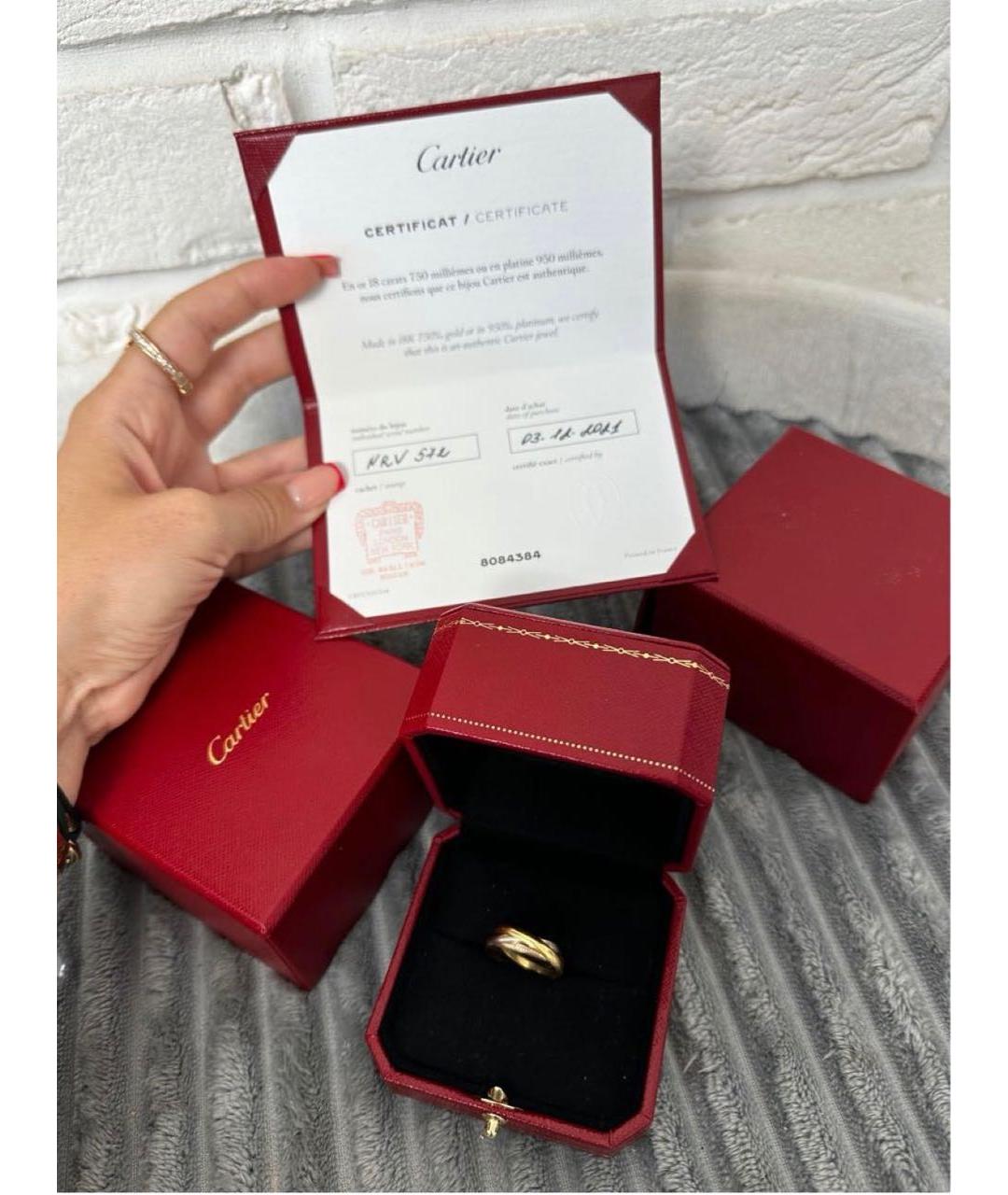 CARTIER Розовое кольцо из белого золота, фото 6