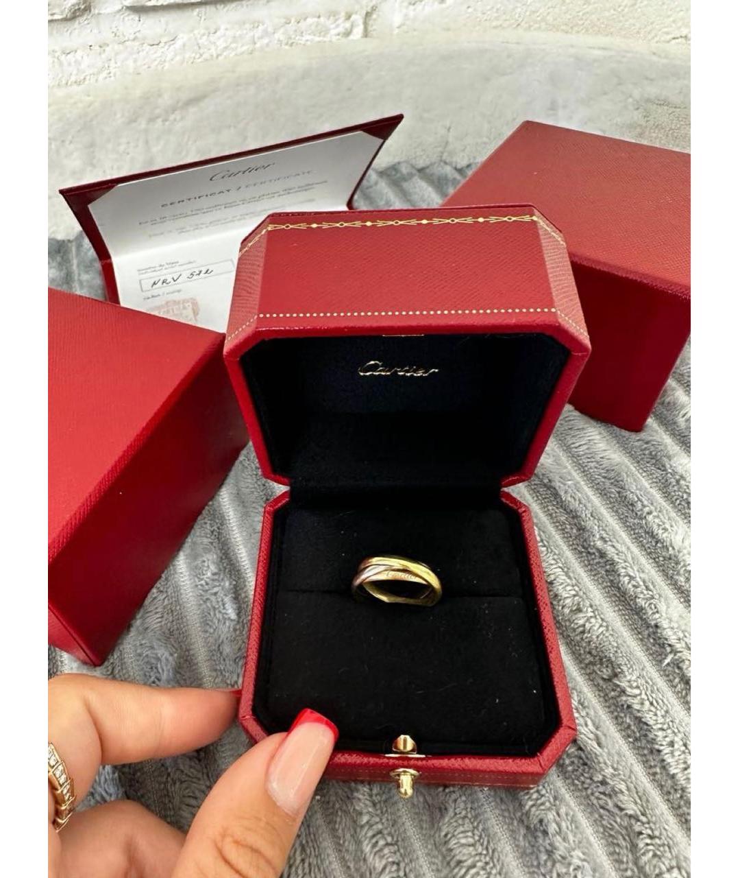 CARTIER Розовое кольцо из белого золота, фото 3