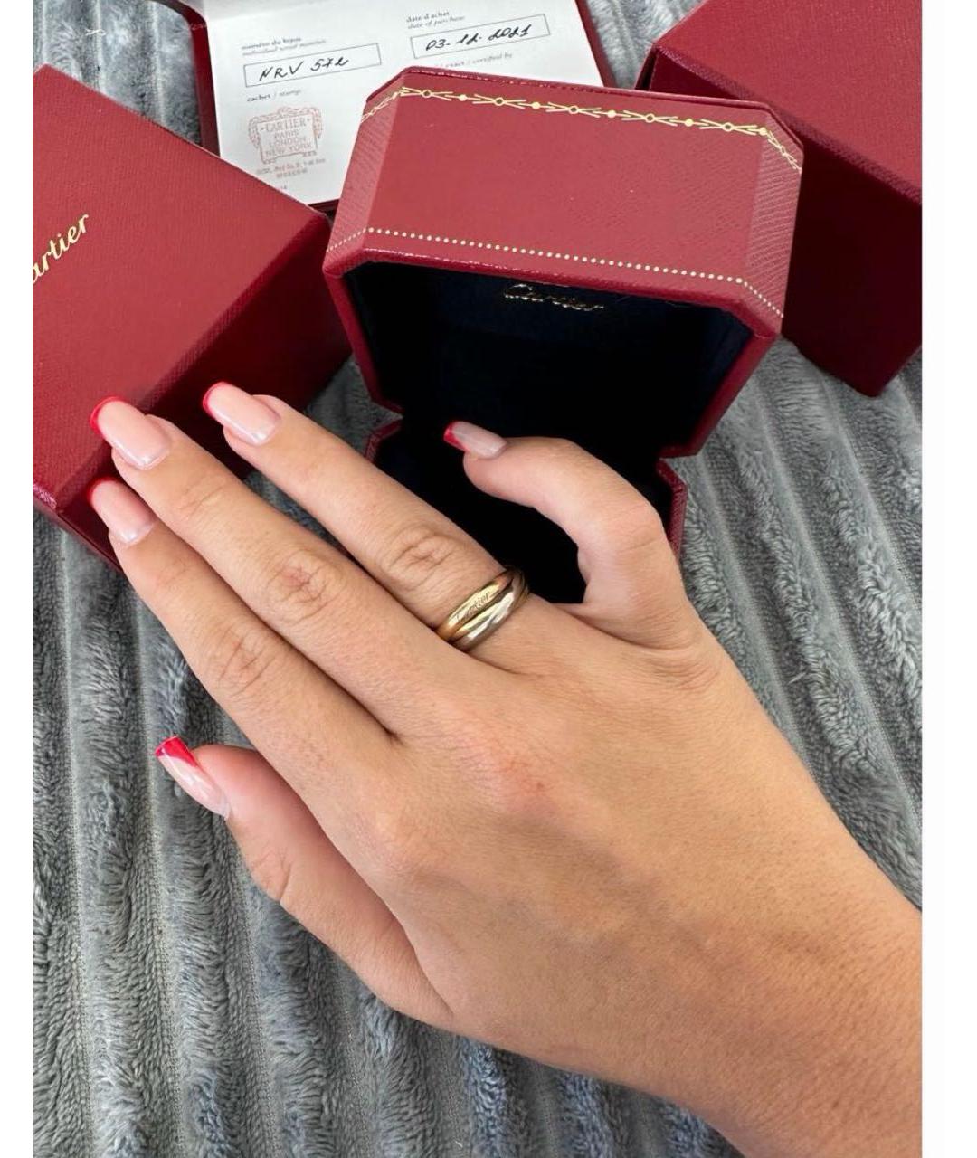 CARTIER Розовое кольцо из белого золота, фото 4