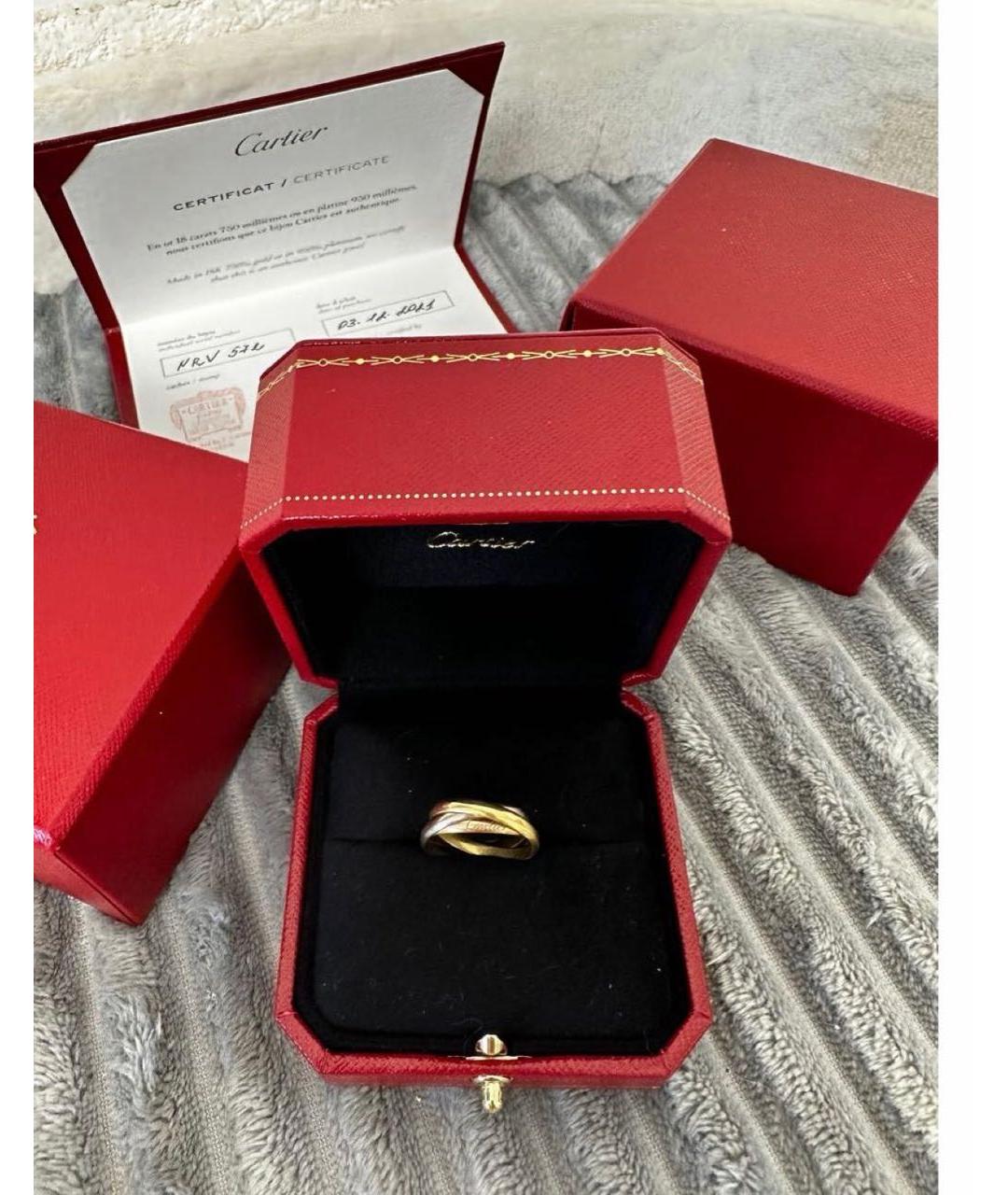 CARTIER Розовое кольцо из белого золота, фото 2