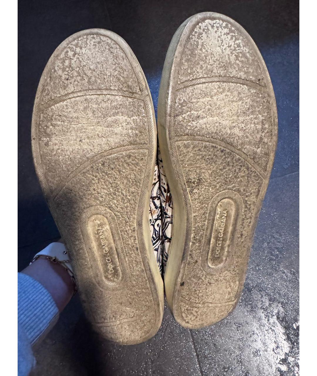 DOLCE&GABBANA Мульти текстильные мокасины, фото 6