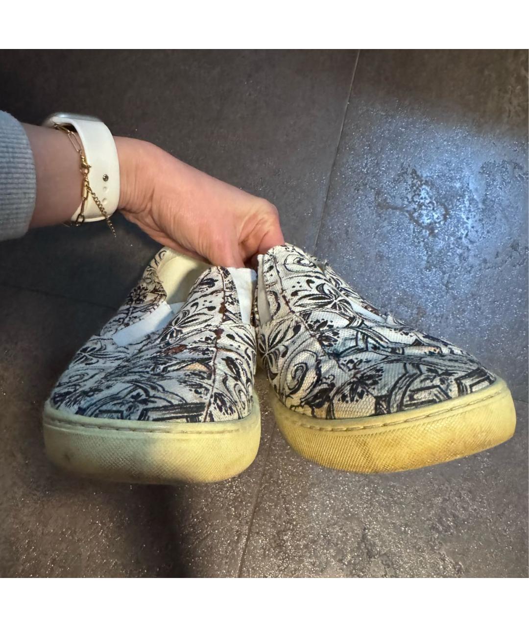 DOLCE&GABBANA Мульти текстильные мокасины, фото 3