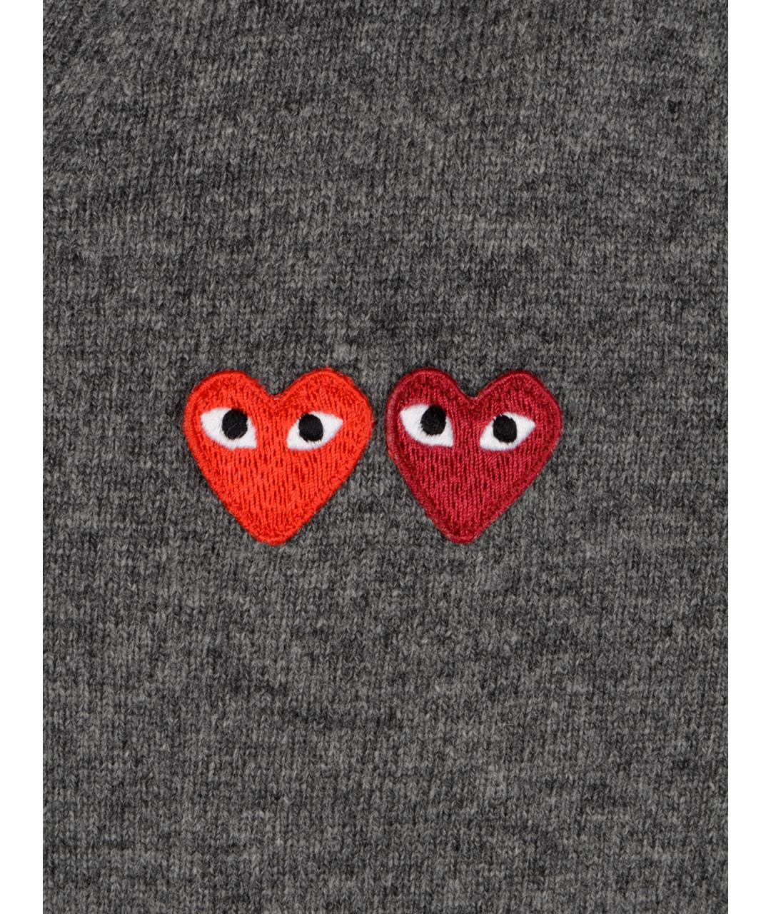 COMME DES GARÇONS PLAY Серый кардиган, фото 3