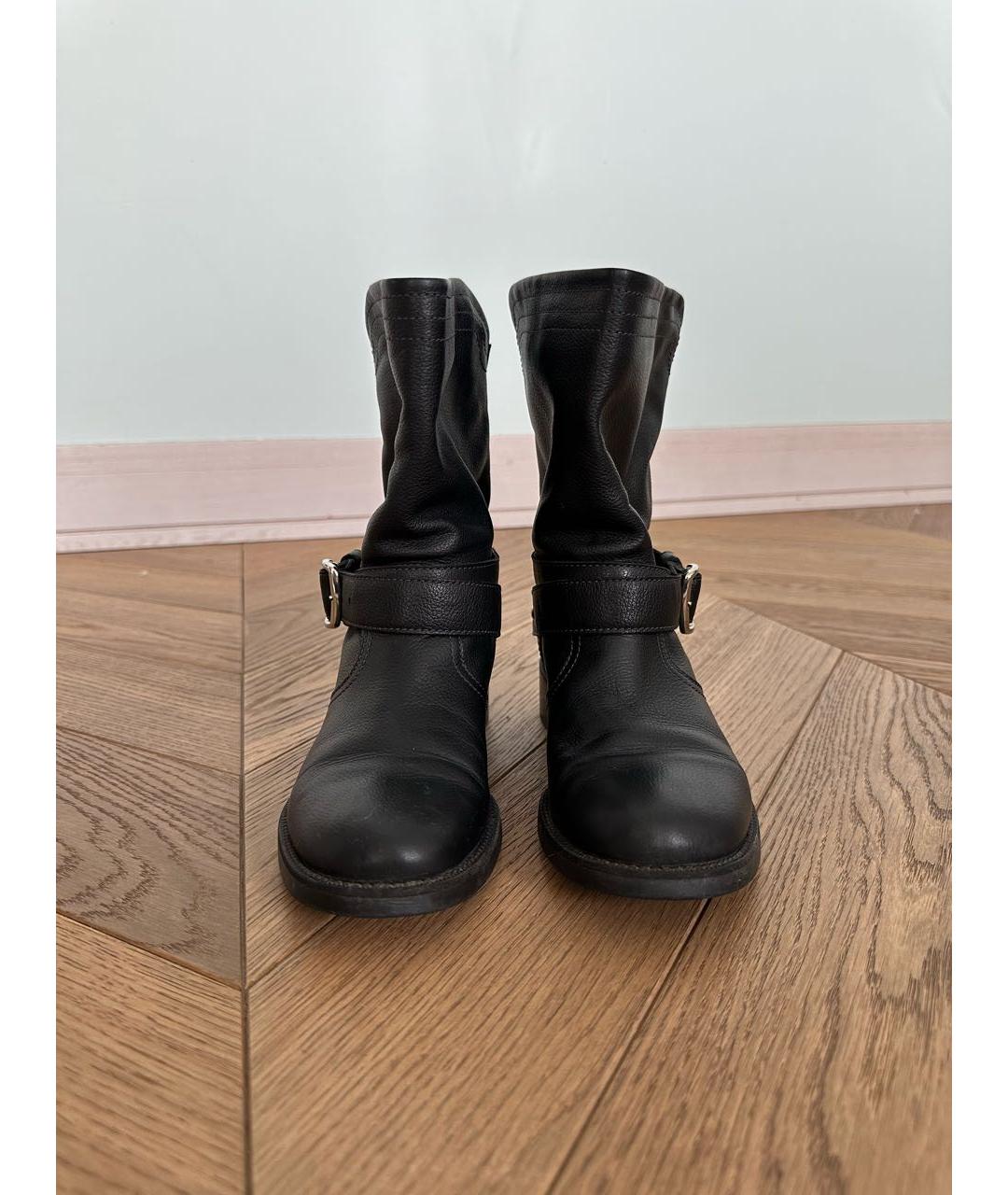 BALLY Черные кожаные полусапоги, фото 2