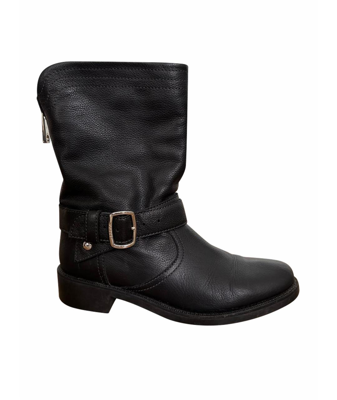 BALLY Черные кожаные полусапоги, фото 1