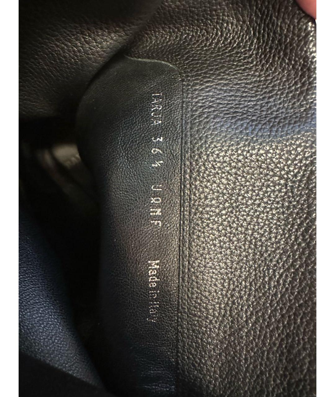 BALLY Черные кожаные полусапоги, фото 7