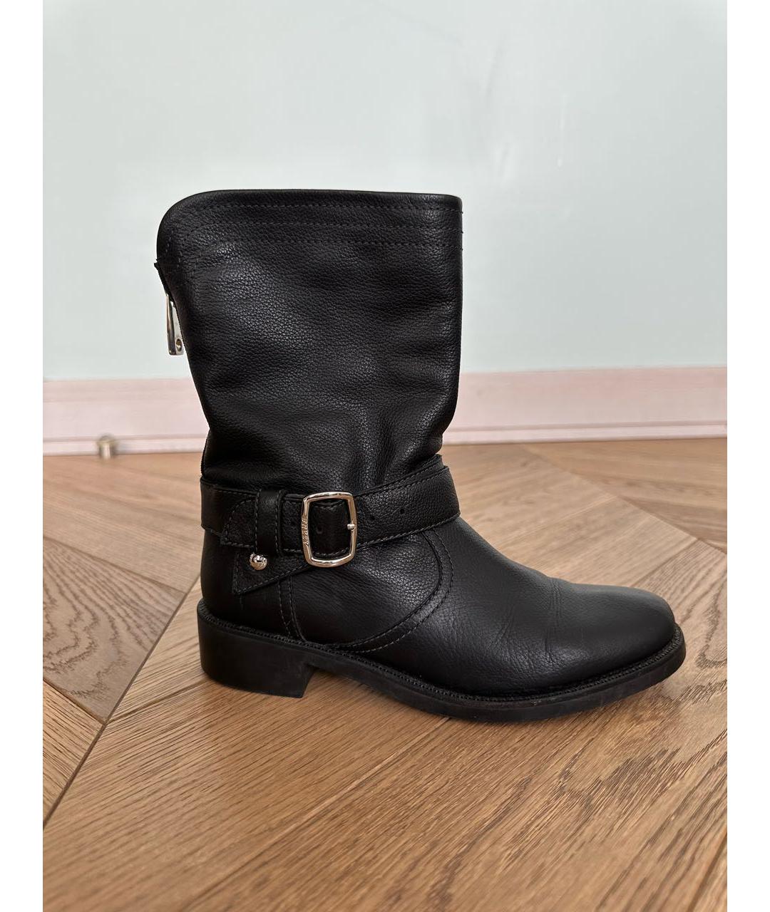 BALLY Черные кожаные полусапоги, фото 9