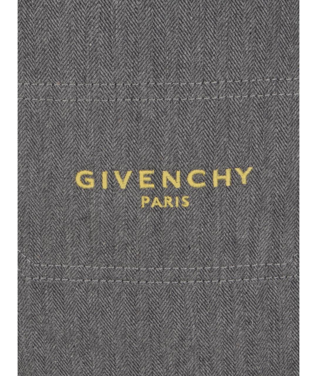 GIVENCHY Серые хлопковые повседневные брюки, фото 3