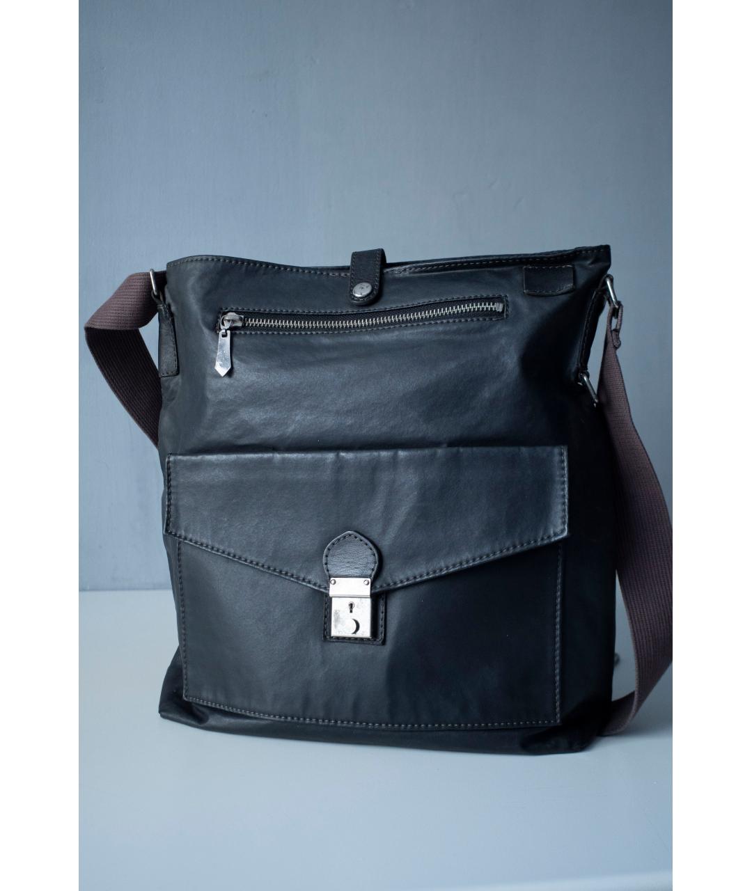 JEAN PAUL GAULTIER Серая кожаная сумка на плечо, фото 6