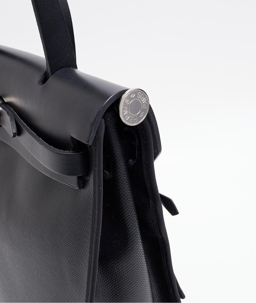 HERMES Черная тканевая сумка через плечо, фото 7