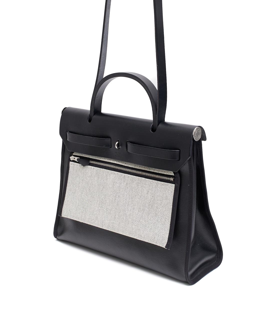 HERMES Черная тканевая сумка через плечо, фото 2