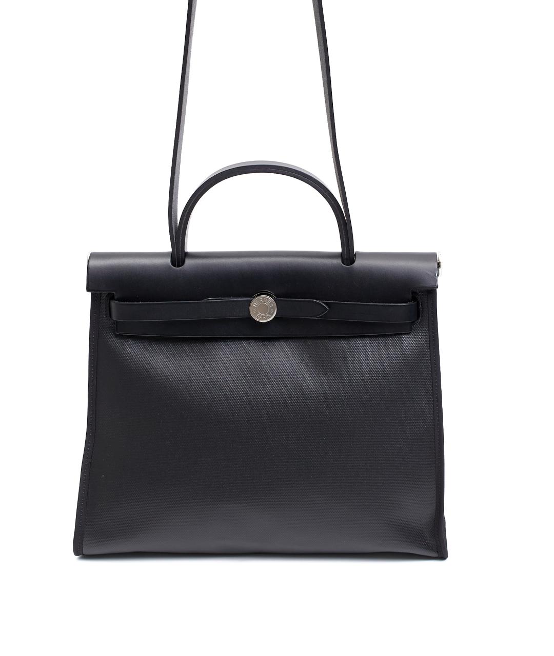 HERMES Черная тканевая сумка через плечо, фото 10