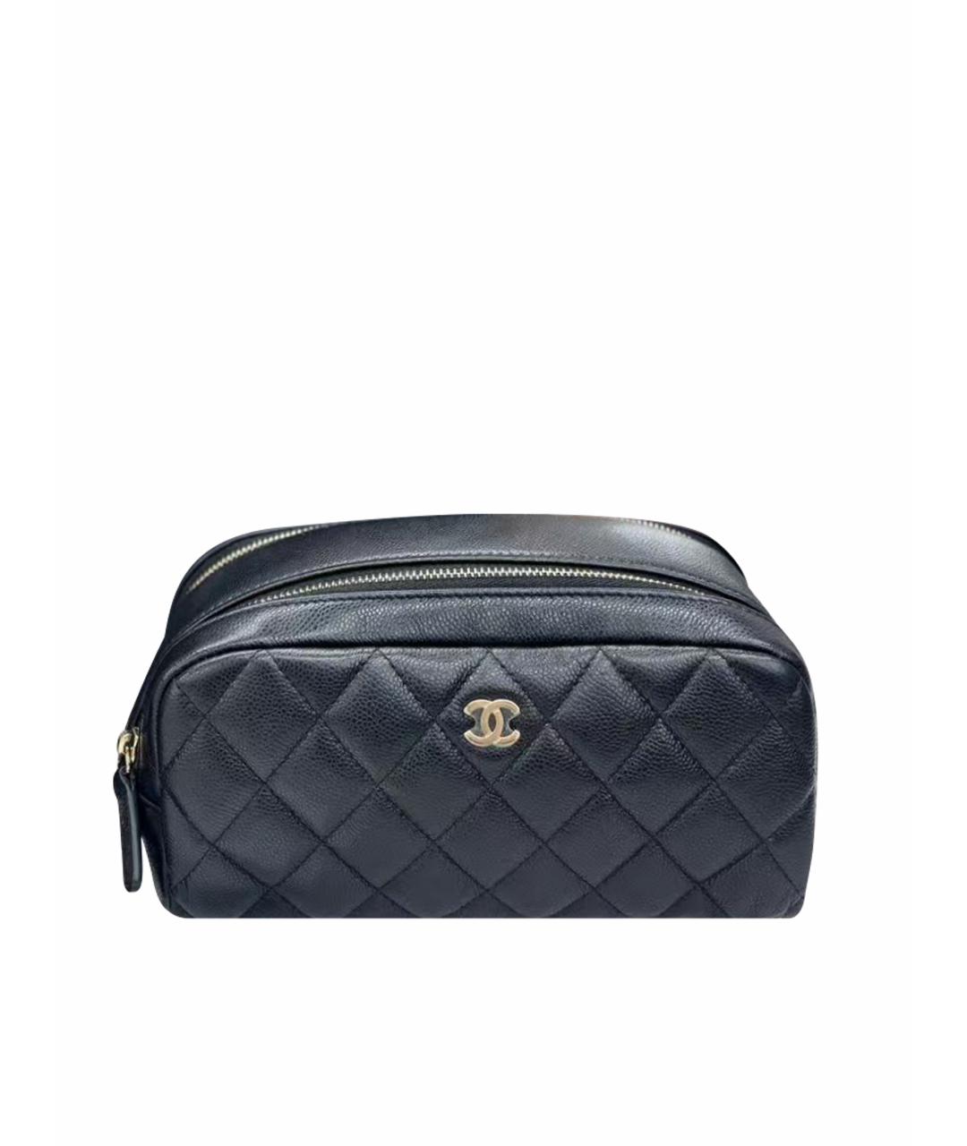 CHANEL Черная кожаная сумка через плечо, фото 1