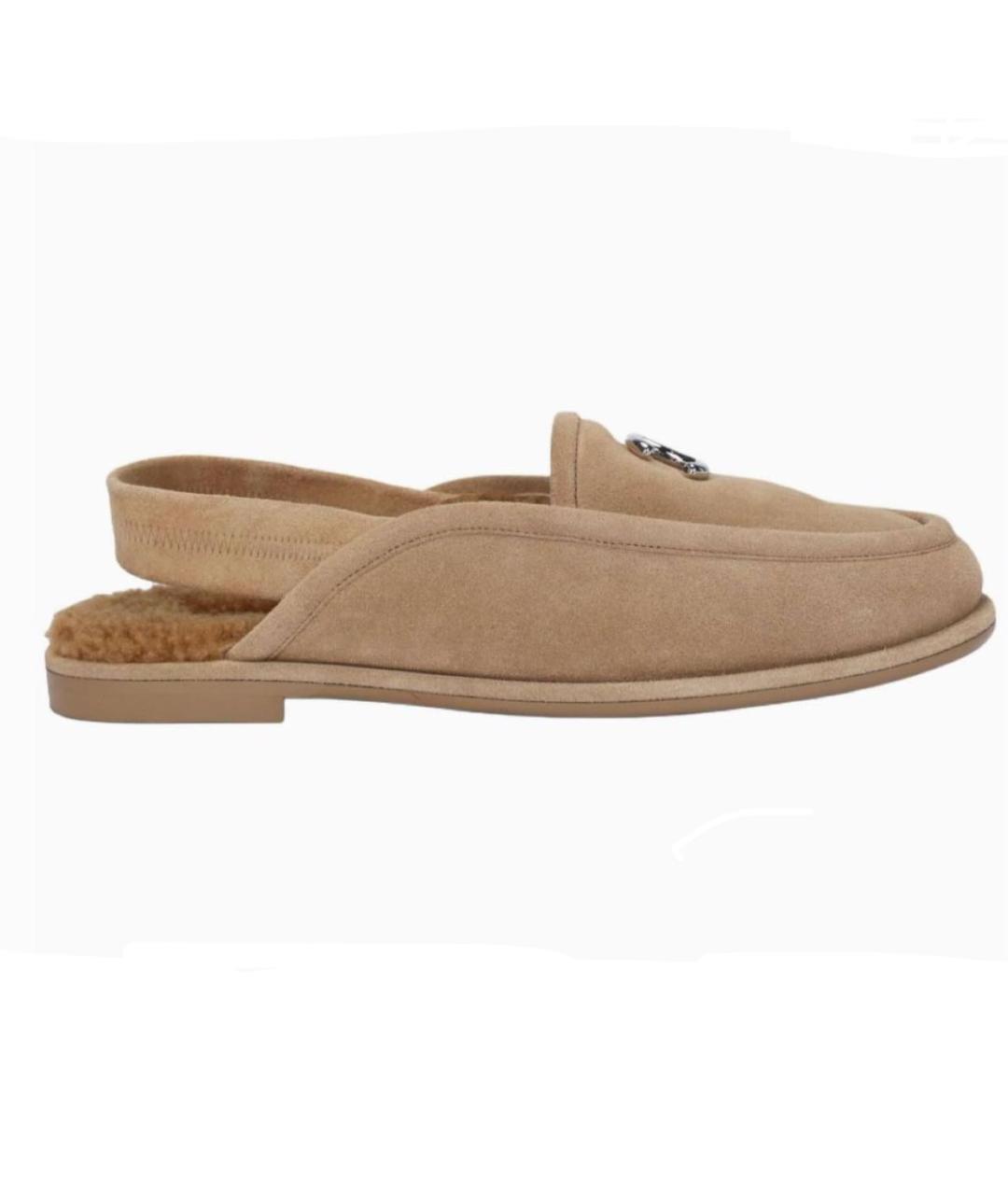 CHANEL Коричневые замшевые лоферы, фото 3