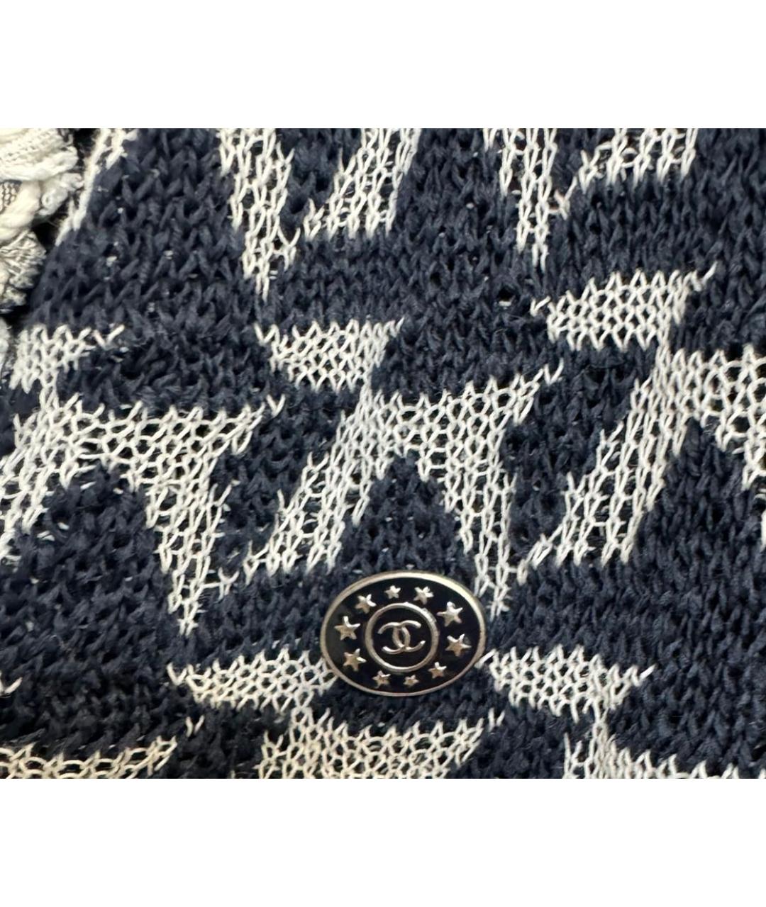 CHANEL Темно-синий хлопковый джемпер / свитер, фото 7
