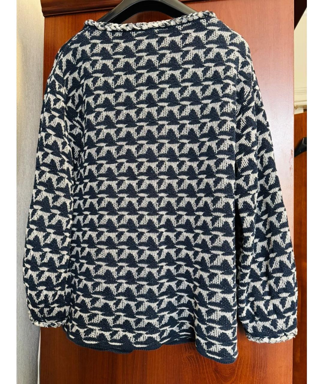 CHANEL Темно-синий хлопковый джемпер / свитер, фото 3