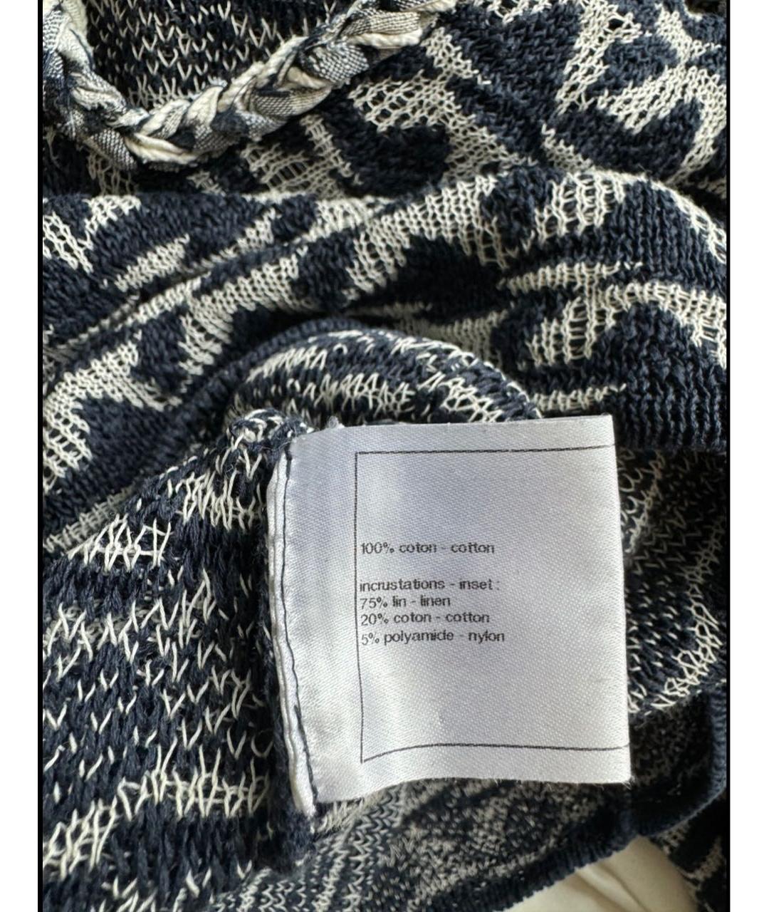 CHANEL Темно-синий хлопковый джемпер / свитер, фото 8