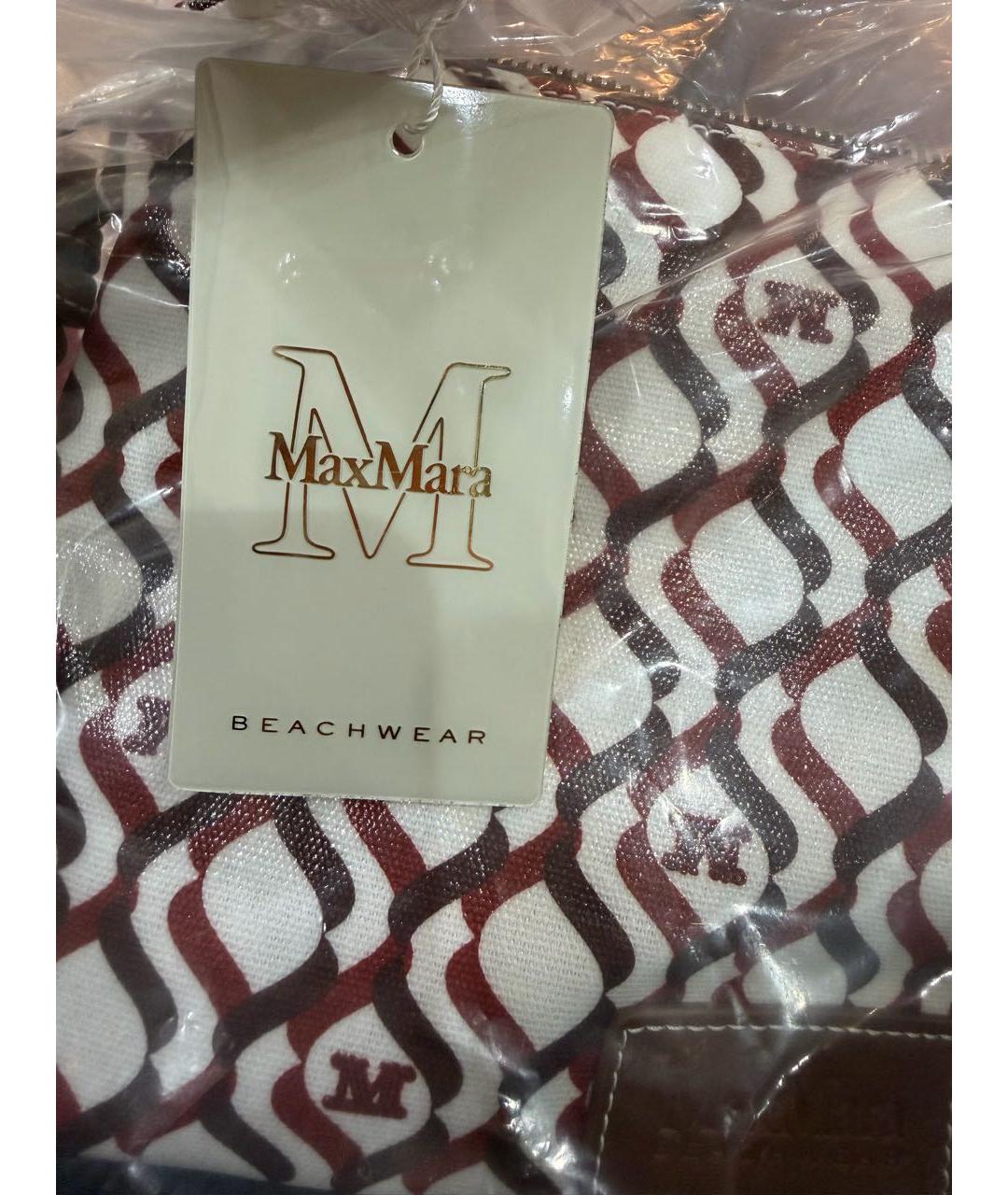 'S MAX MARA Бордовая пляжная сумка, фото 5
