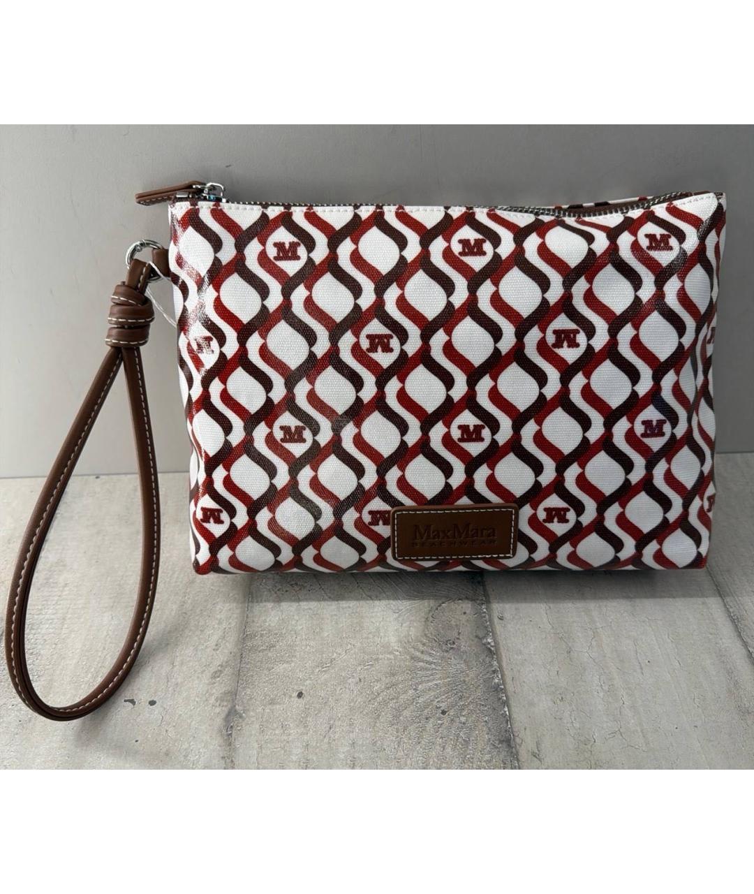 'S MAX MARA Бордовая пляжная сумка, фото 3