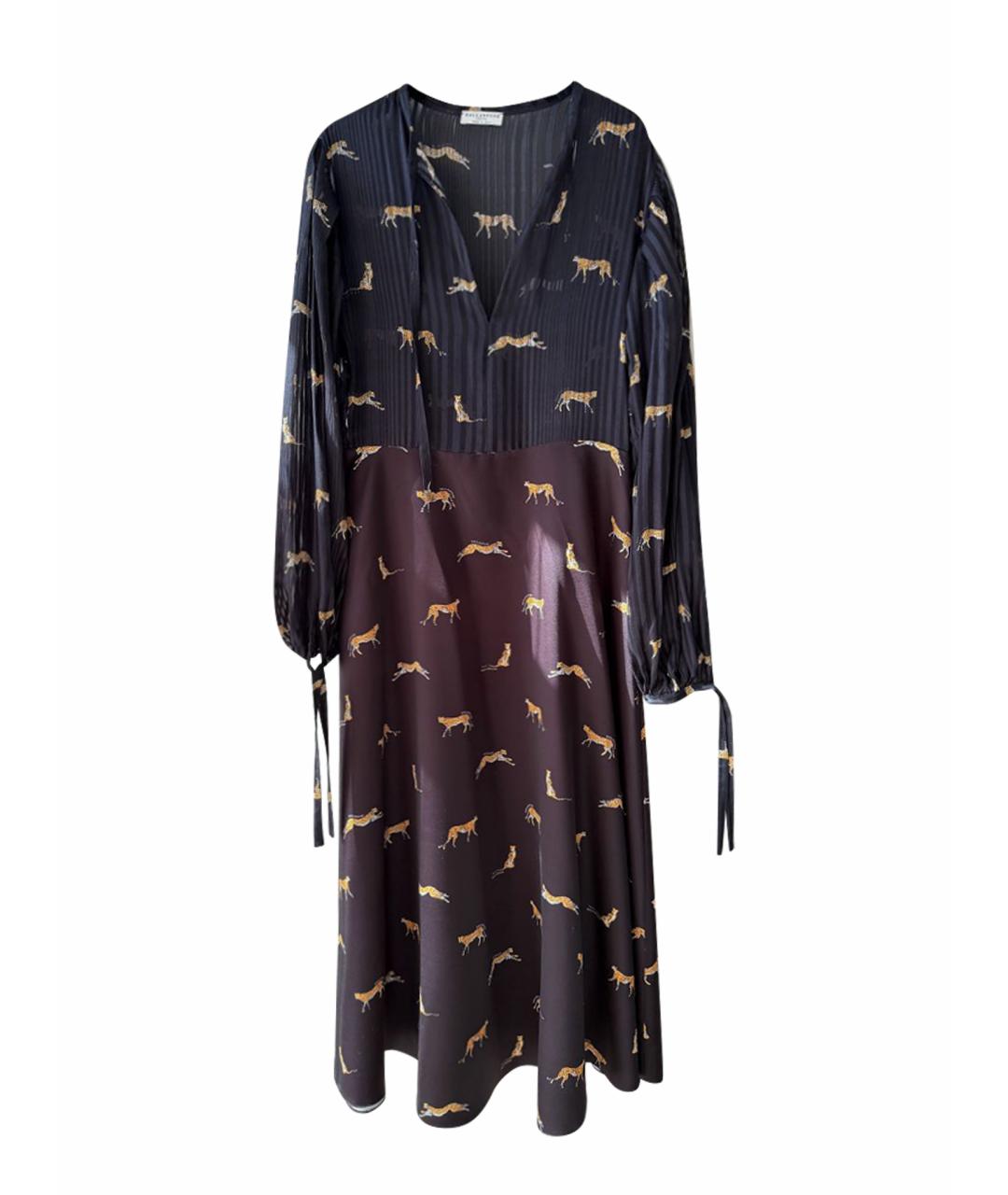 BALLANTYNE Синее шелковое вечернее платье, фото 1