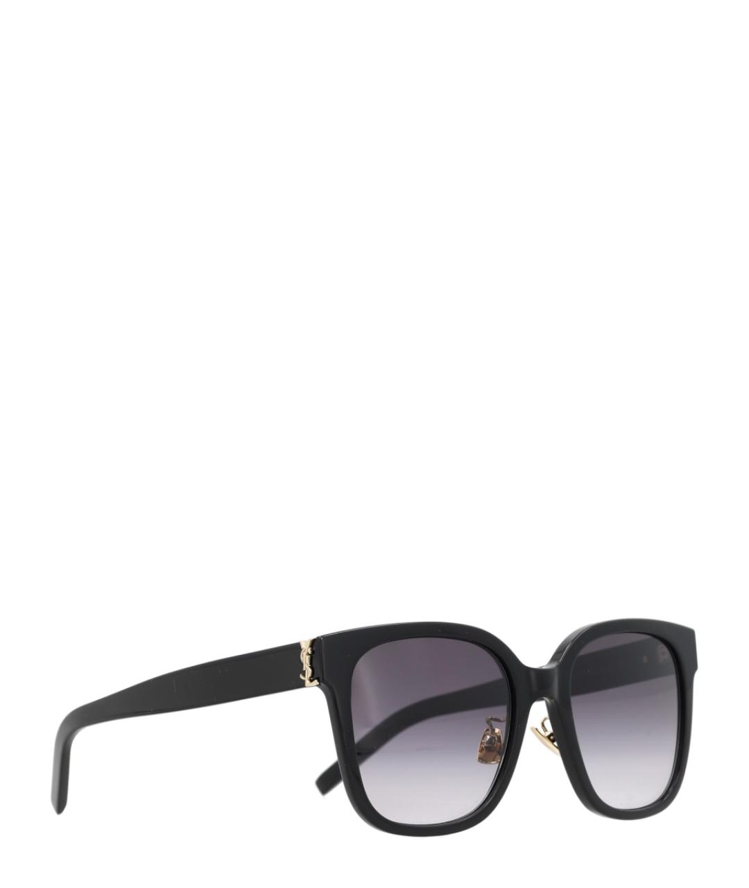 SAINT LAURENT Черные пластиковые солнцезащитные очки, фото 2