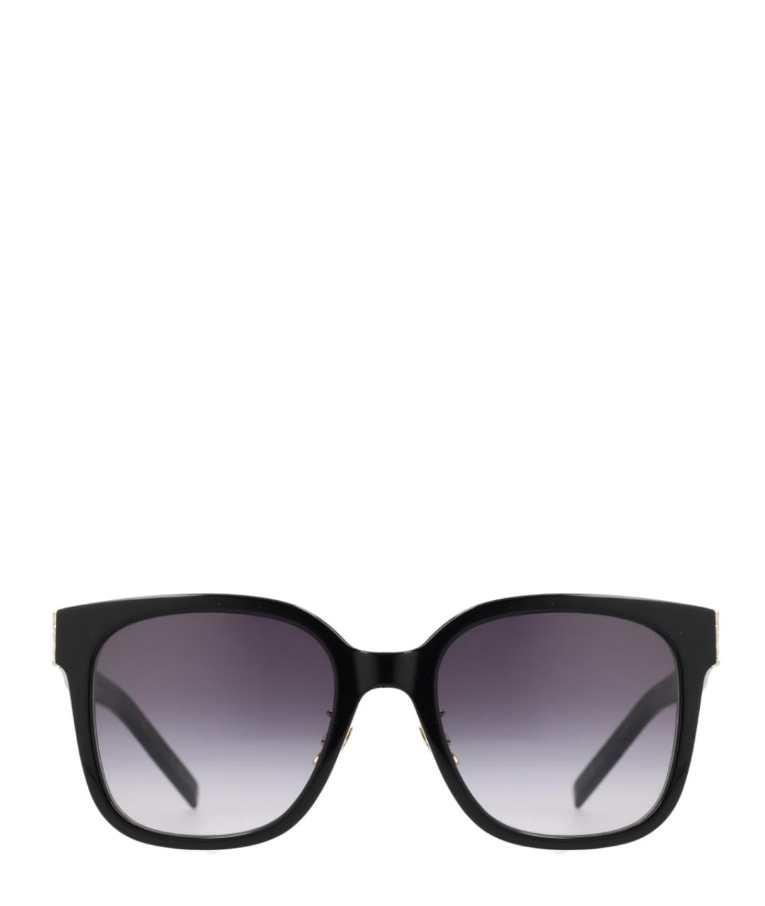 SAINT LAURENT Черные пластиковые солнцезащитные очки, фото 1