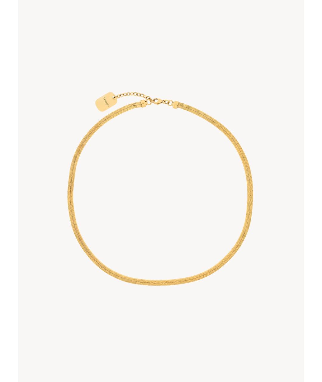 SAINT LAURENT Золотая металлическая цепочка/подвеска, фото 3