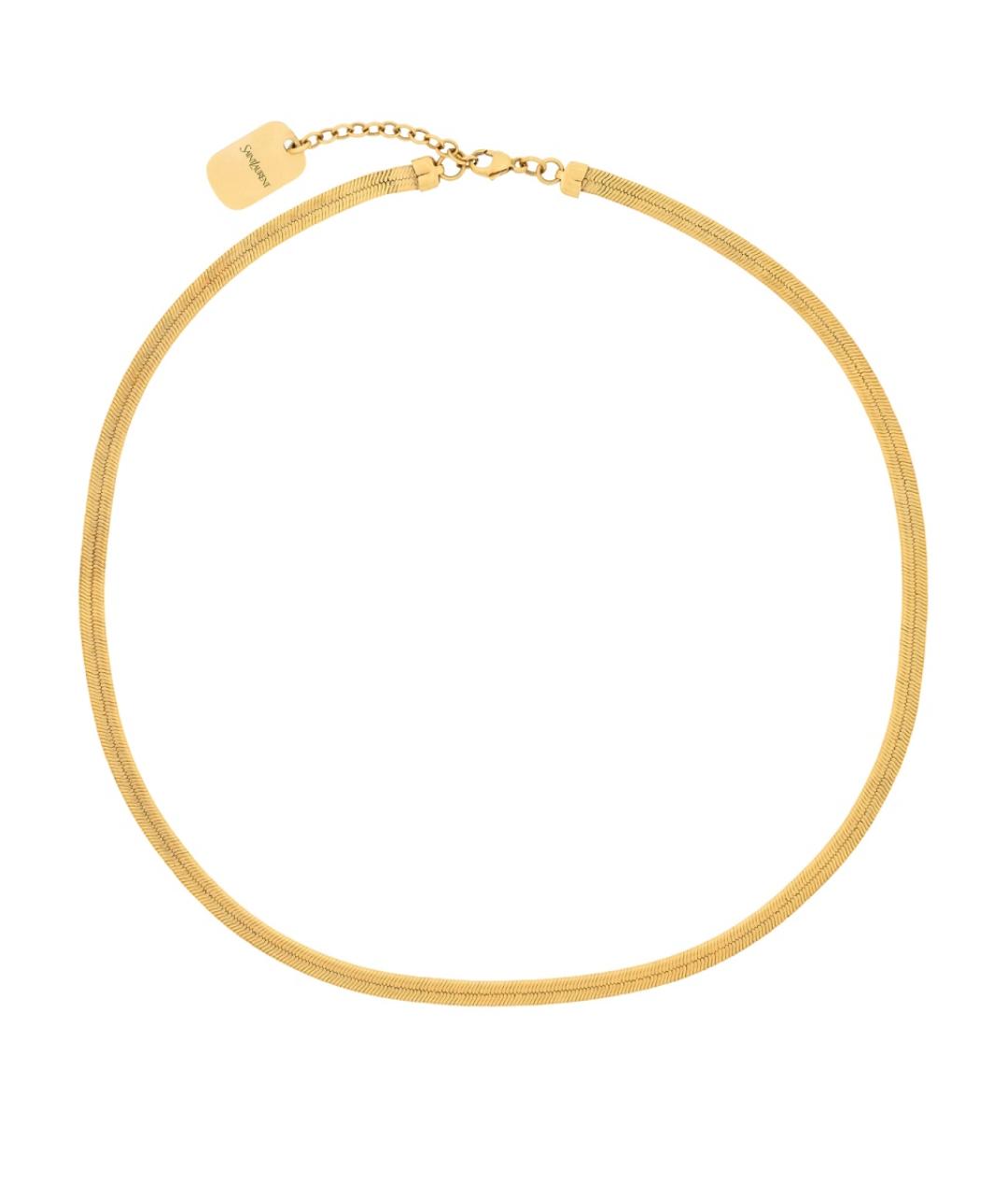 SAINT LAURENT Золотая металлическая цепочка/подвеска, фото 1