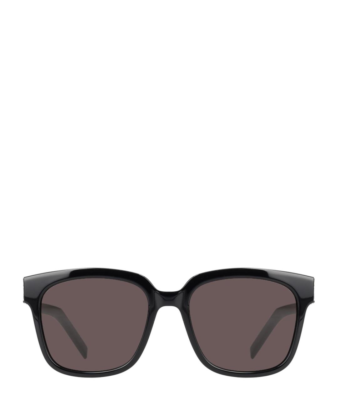 SAINT LAURENT Черные пластиковые солнцезащитные очки, фото 1