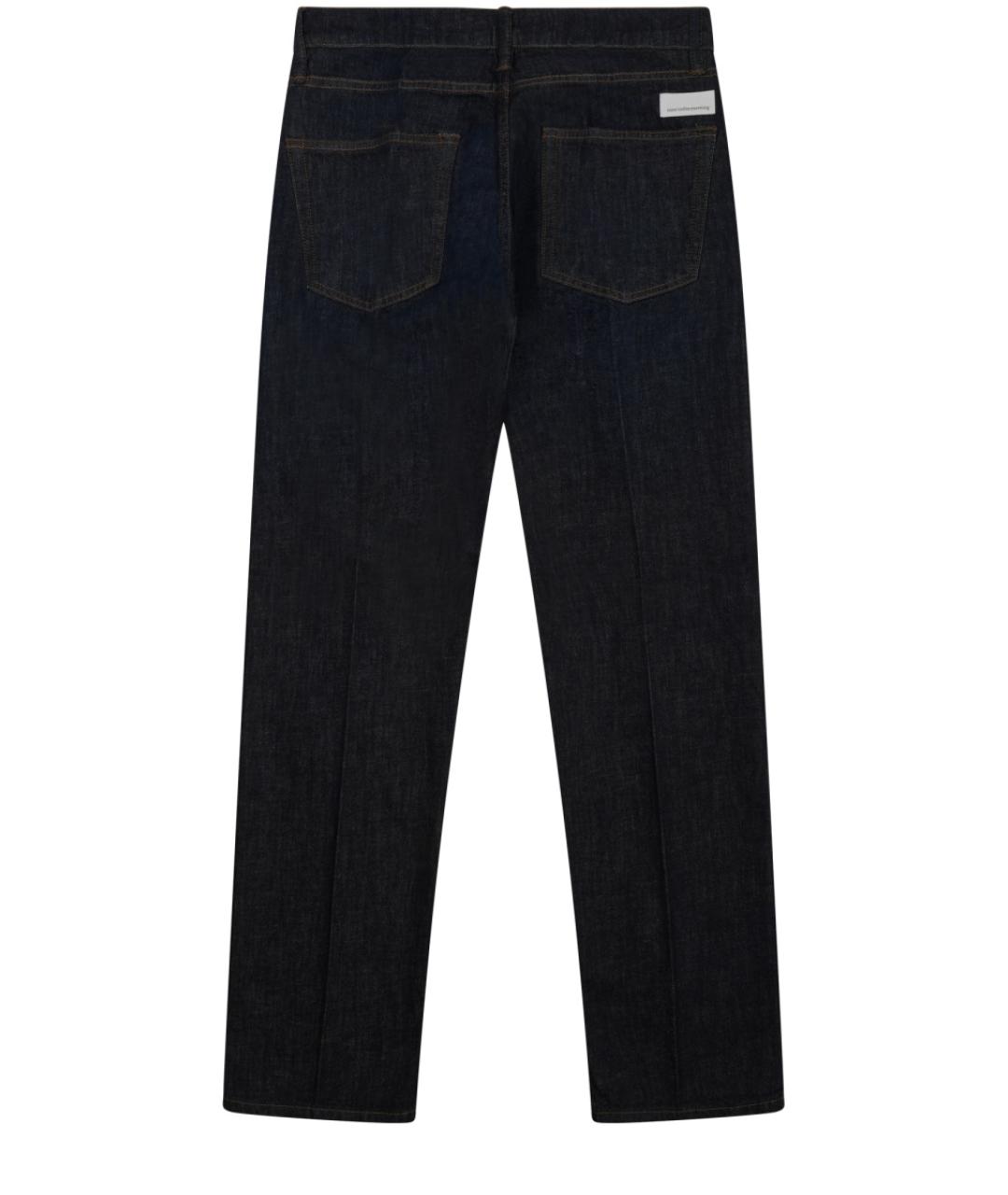 NINE IN THE MORNING Синие хлопковые прямые джинсы, фото 2