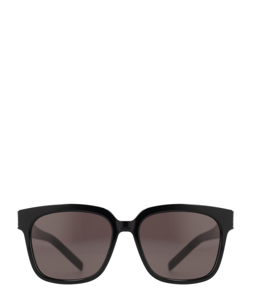 SAINT LAURENT Черные пластиковые солнцезащитные очки, фото 1
