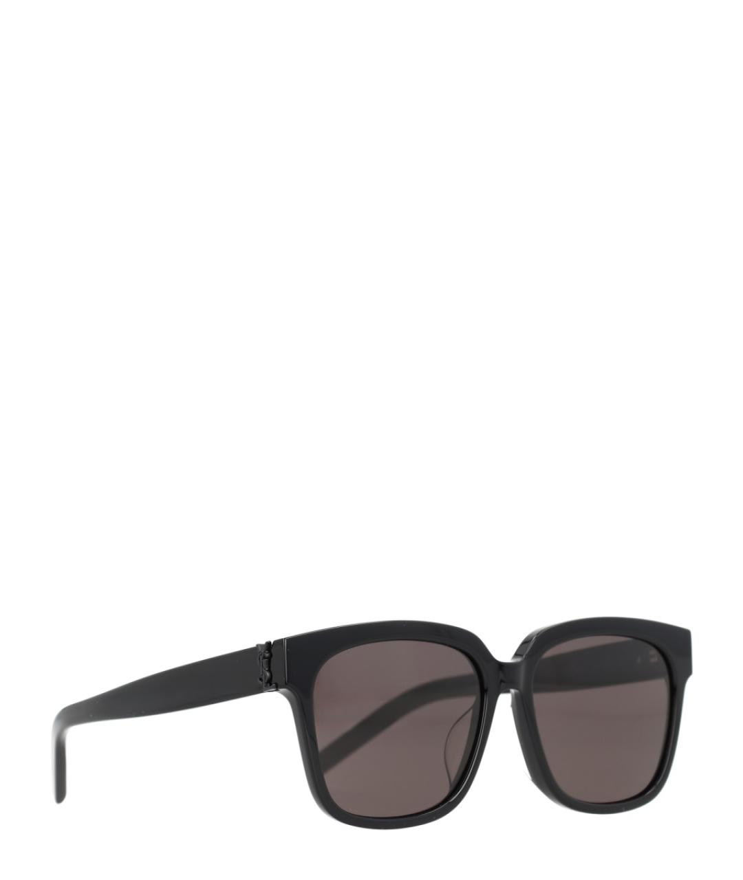 SAINT LAURENT Черные пластиковые солнцезащитные очки, фото 2