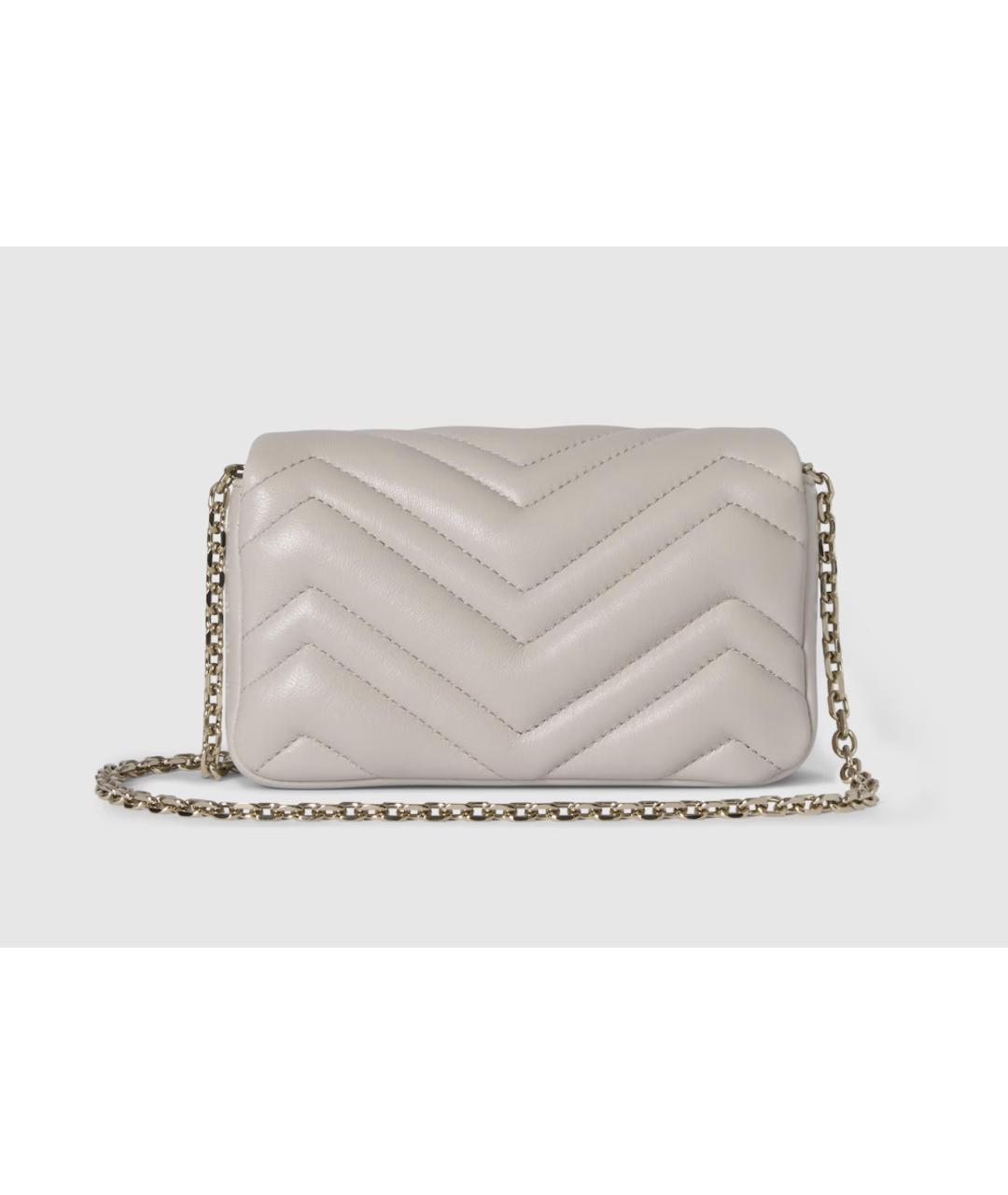 GUCCI Серая кожаная сумка через плечо, фото 5