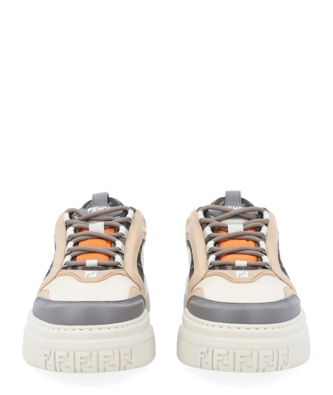 FENDI Мульти кожаные низкие кроссовки / кеды, фото 5