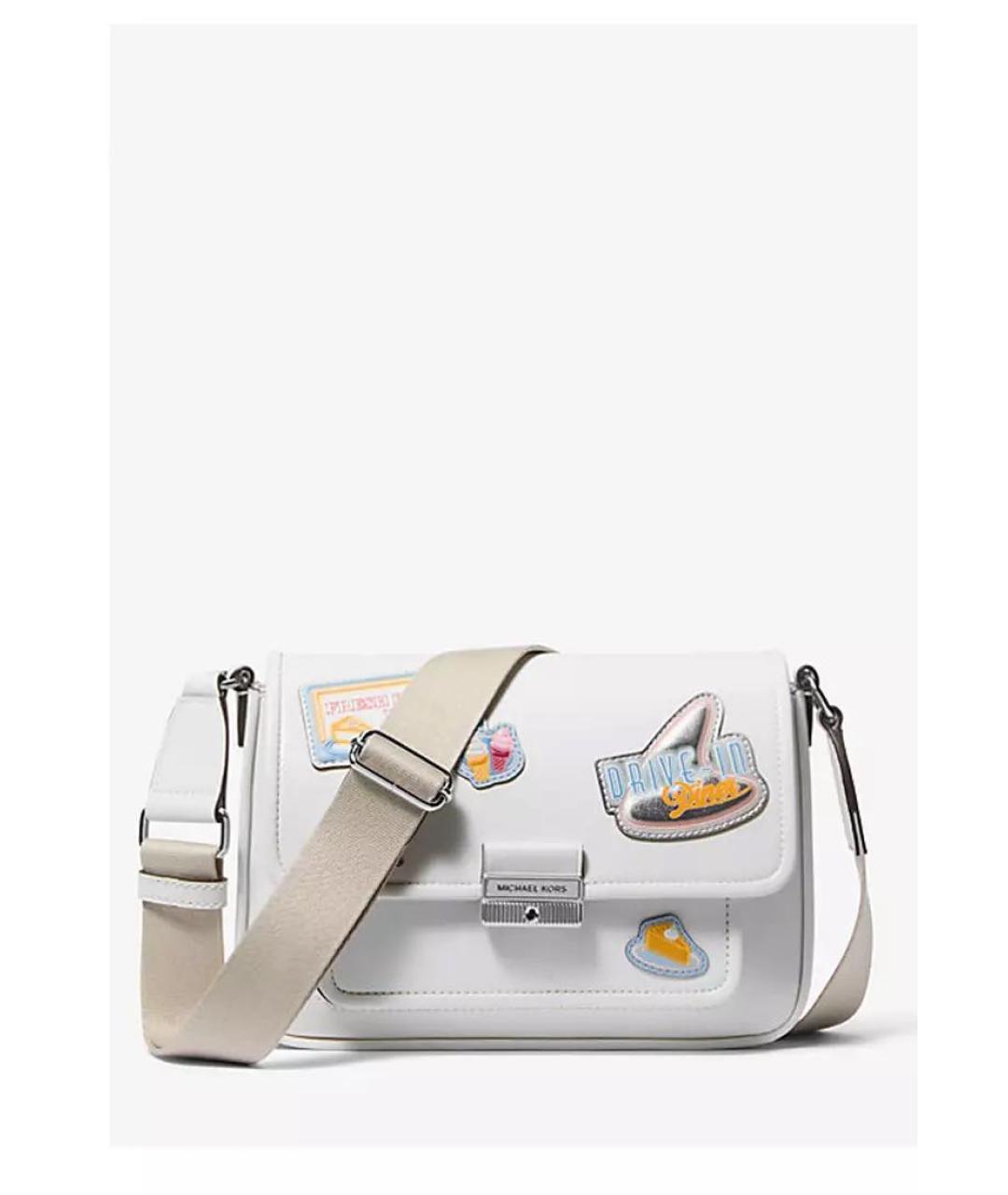 MICHAEL KORS Белая сумка через плечо, фото 7