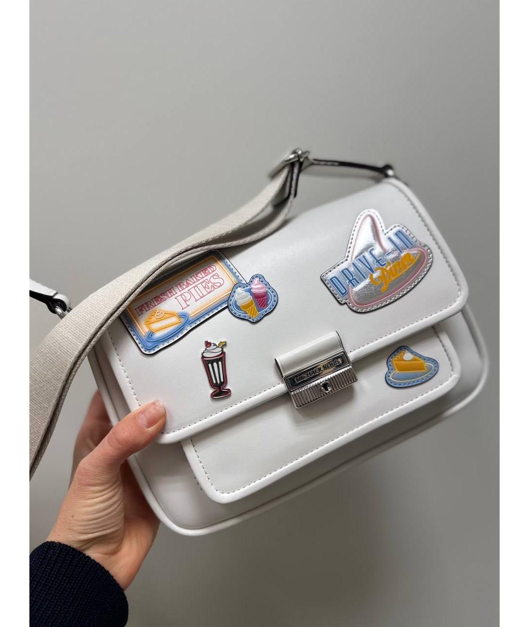 MICHAEL KORS Белая сумка через плечо, фото 4