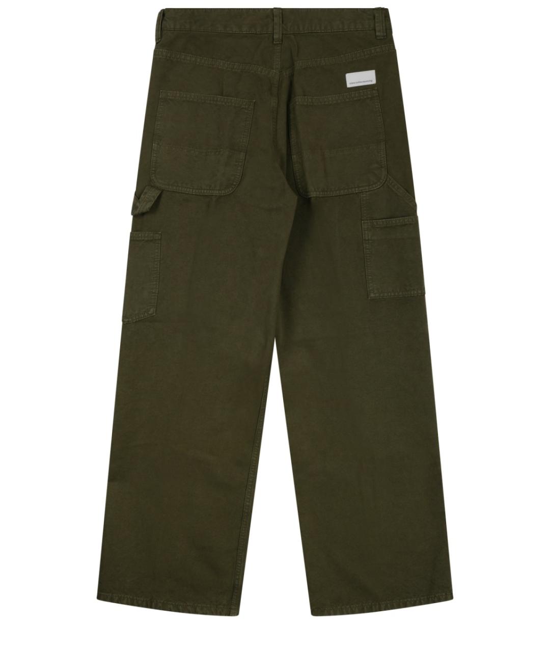 NINE IN THE MORNING Зеленые хлопковые повседневные брюки, фото 2