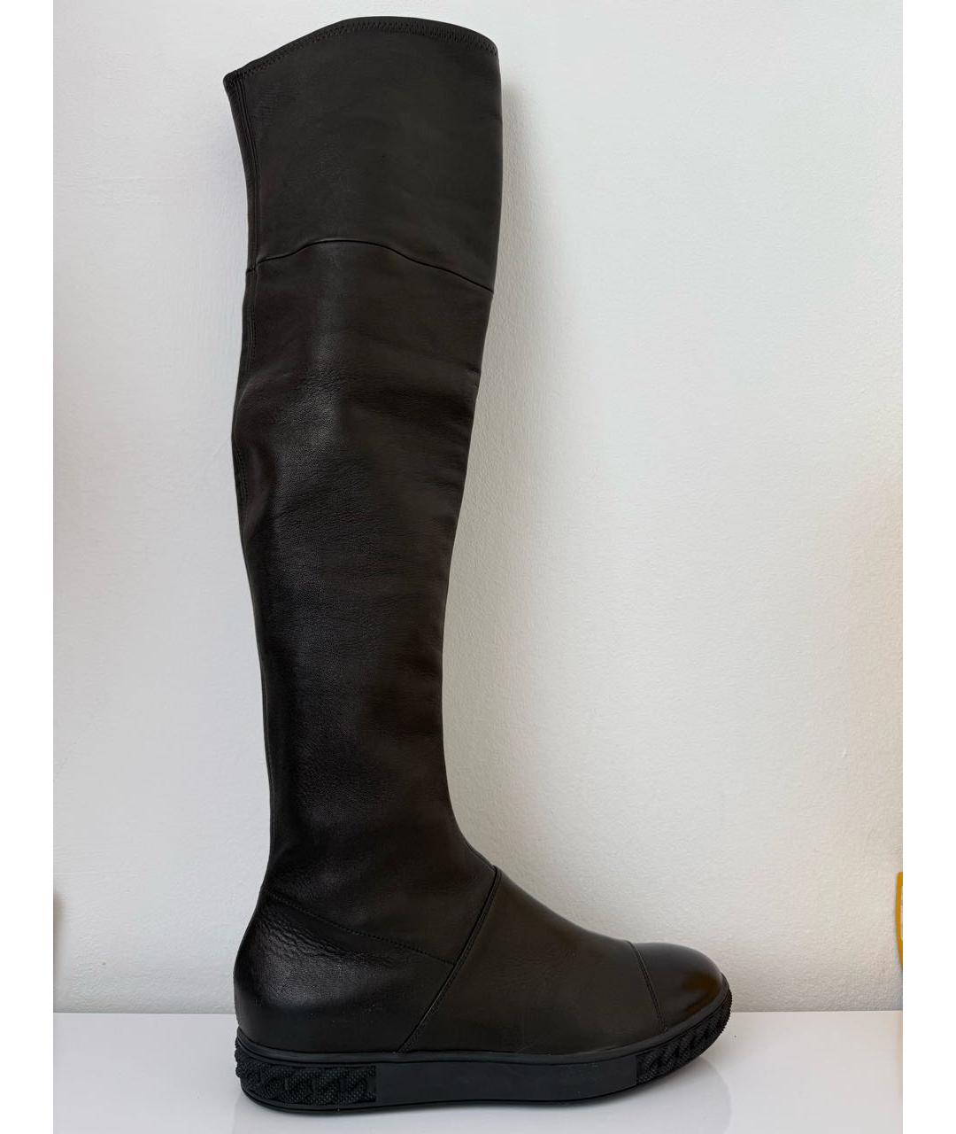 CASADEI Черные кожаные сапоги, фото 6