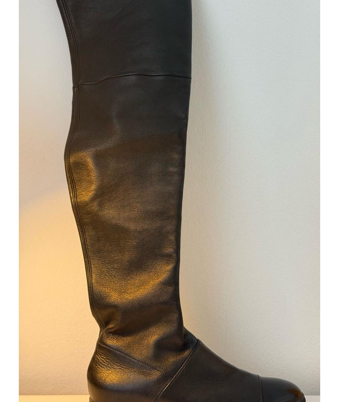CASADEI Черные кожаные сапоги, фото 2