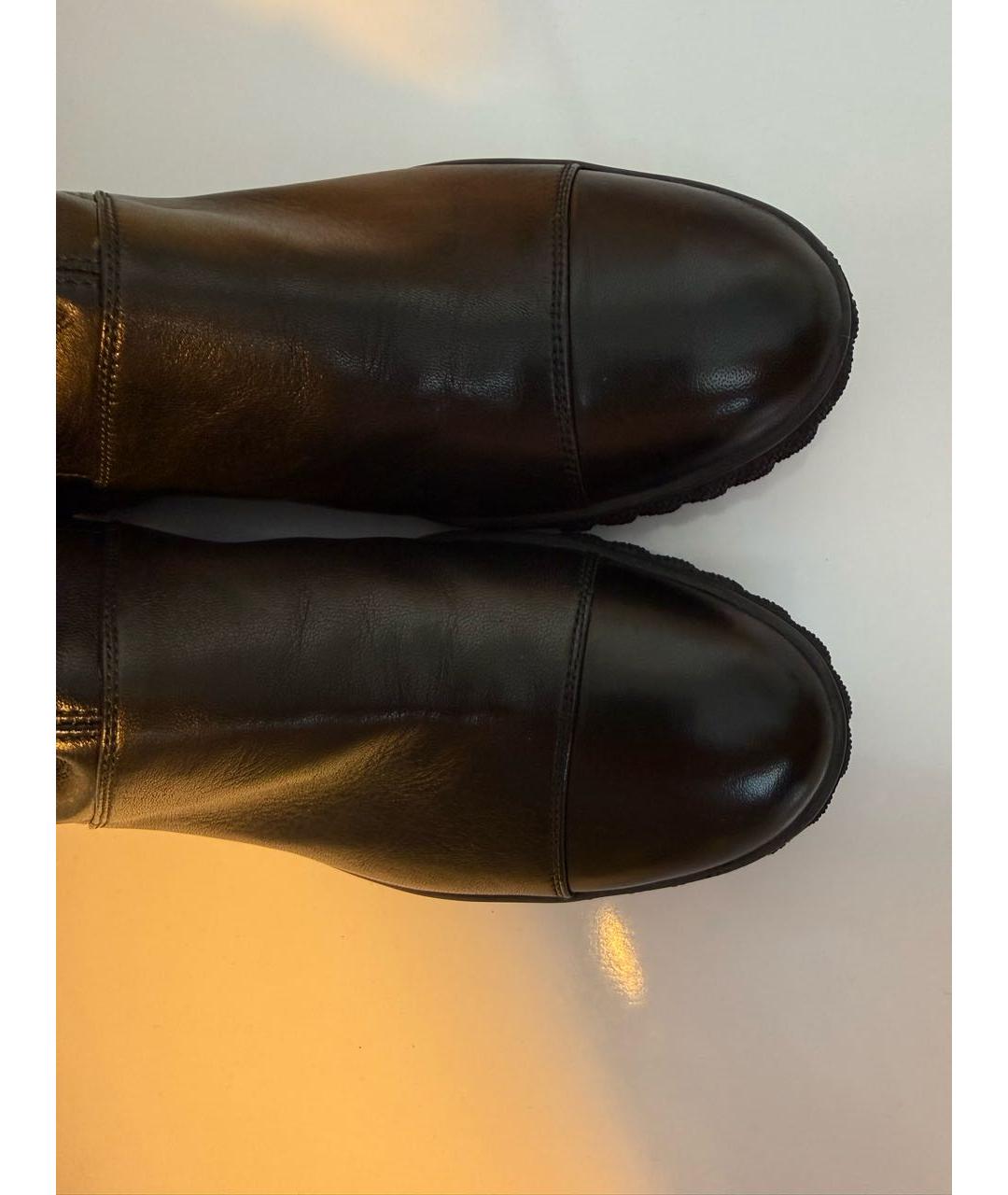 CASADEI Черные кожаные сапоги, фото 4